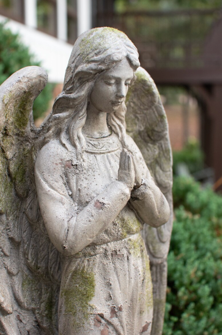 Faux Concrete Garden Angel