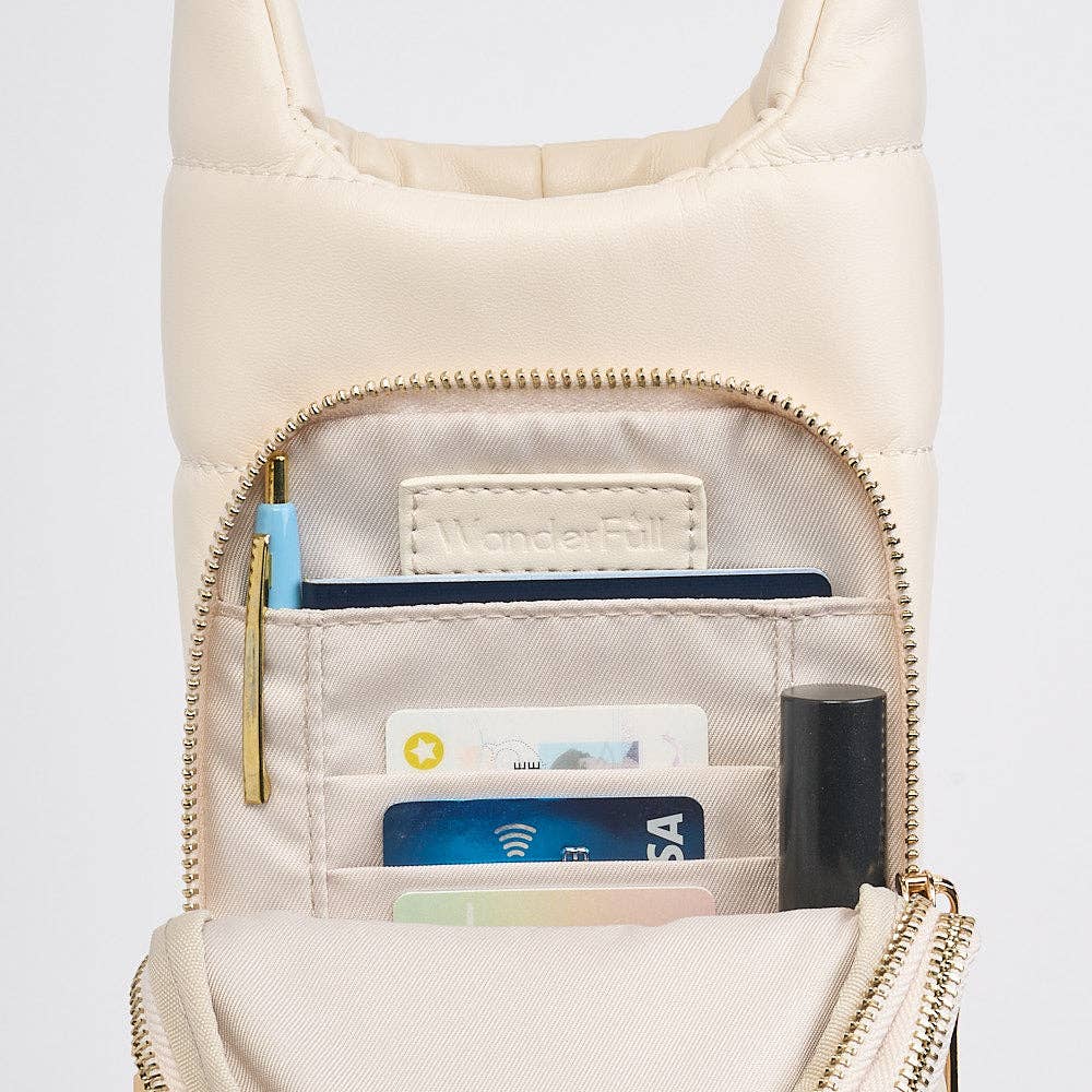 Ivory Vegan Leather HydroBag® with Strap Bundle