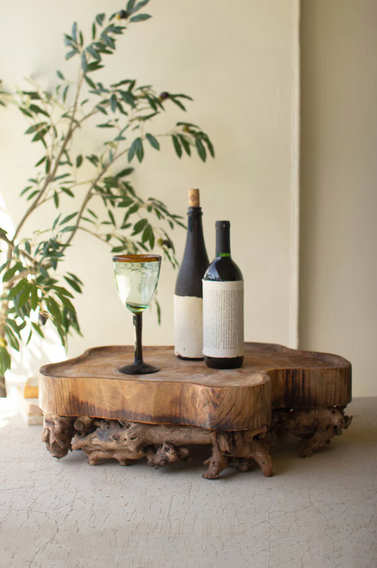 Mulberry Root and Willow Wood Serving Tray