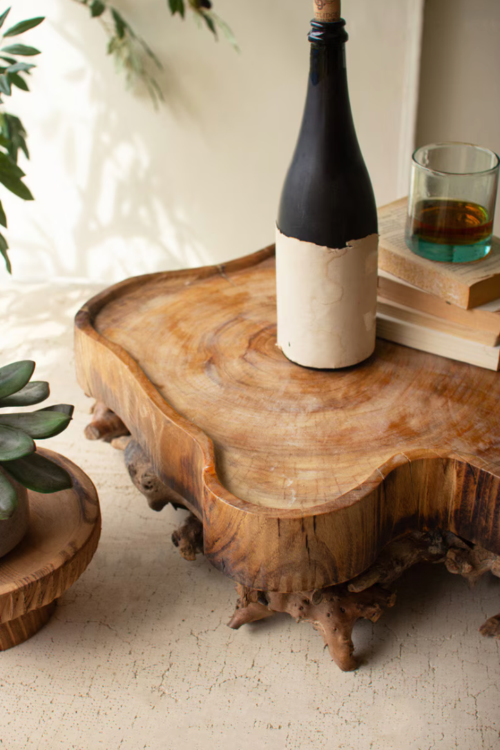 Mulberry Root and Willow Wood Serving Tray