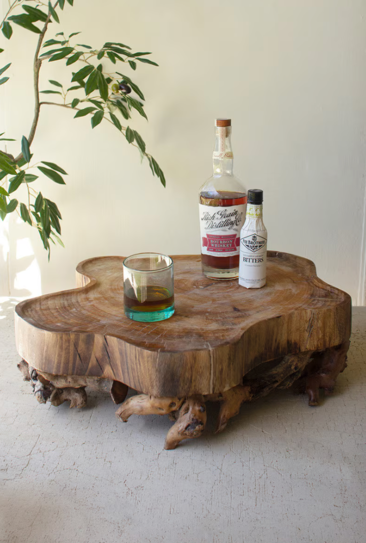 Mulberry Root and Willow Wood Serving Tray