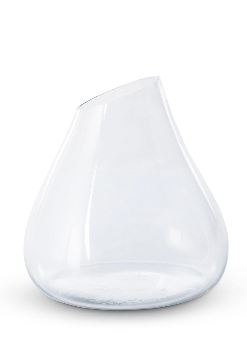 White teardrop-shaped object on a white background