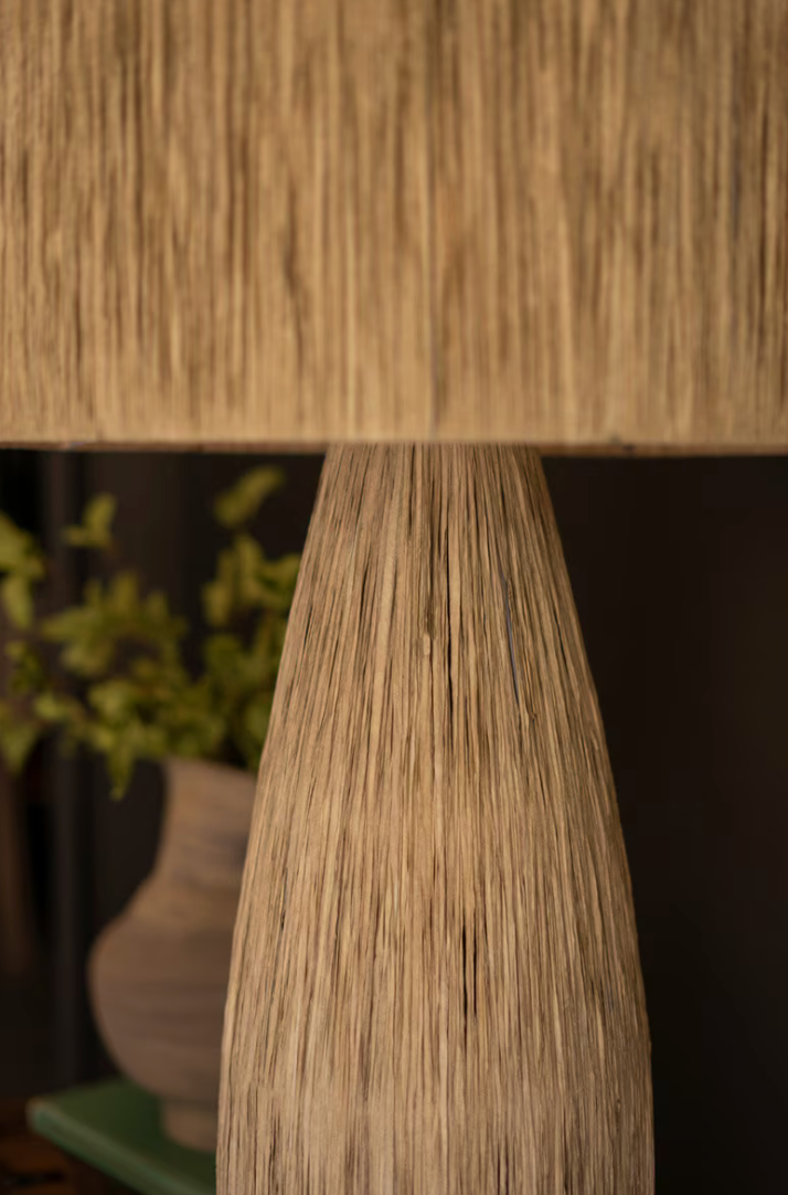 Close-up of a textured wooden surface with a blurred background