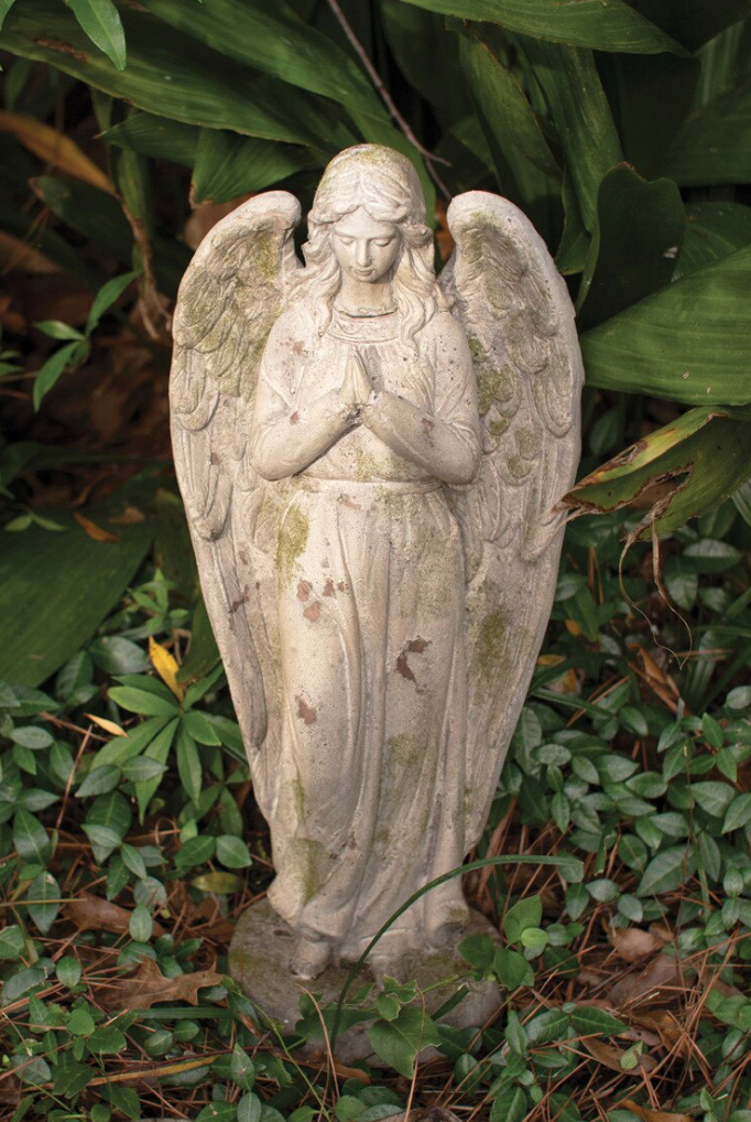 Faux Concrete Garden Angel